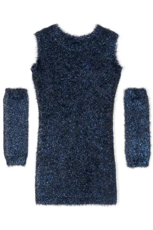 MONNALISA Midikleid mit Metallic-Garn