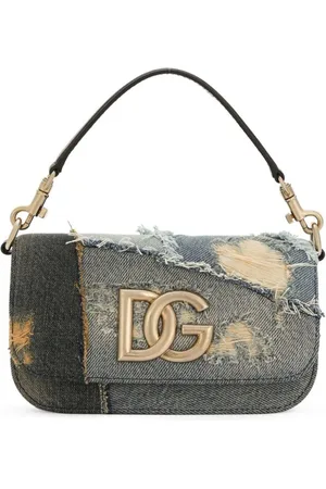 Dolce & Gabbana Jeans-Umhängetasche im Patchwork-Look