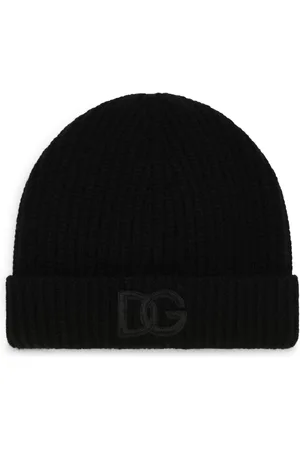 Dolce & Gabbana Gerippte Beanie mit Logo-Stickerei