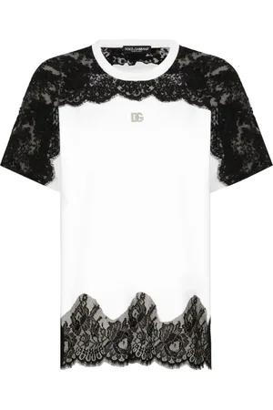 Dolce & Gabbana T-Shirt mit Spitzendetail