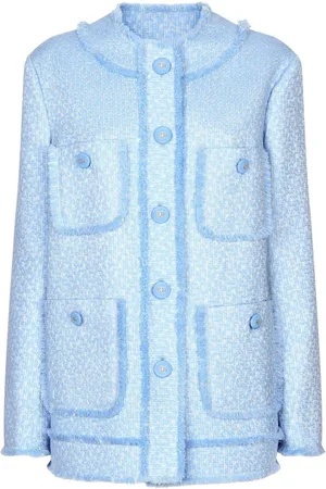 Dolce & Gabbana Ausgefranste Tweed-Jacke