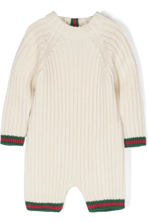 Gucci Kurzer Strampler mit Rippstich