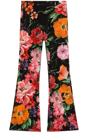 Dolce & Gabbana Ausgestellte Hose mit Blumen-Print