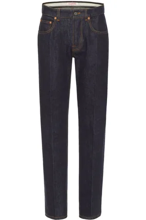 VALENTINO GARAVANI Tapered-Jeans mit Logo-Applikation