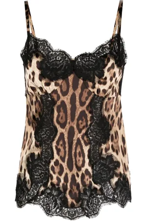 Dolce & Gabbana Camisole-Top mit Leoparden-Print