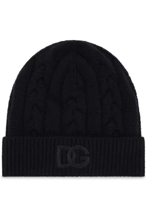 Dolce & Gabbana Gerippte Beanie mit Logo-Stickerei