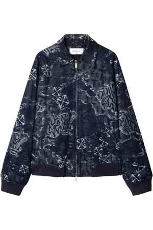 OFF-WHITE Bomberjacke mit Jacquardmuster