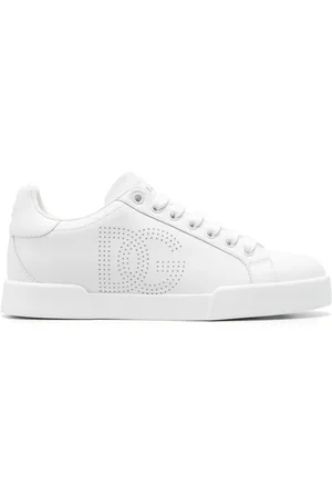 Dolce & Gabbana Portofino Sneakers mit perforiertem Logo