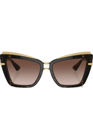Dolce & Gabbana Cat-Eye-Sonnenbrille im Layering-Look