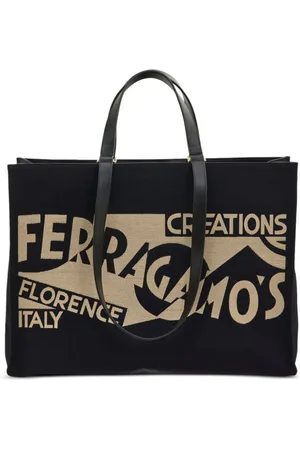 Salvatore Ferragamo Großer Tote Bag mit Logo-Print