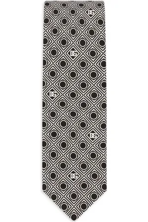 Dolce & Gabbana Seidenkrawatte mit geometrischem Print