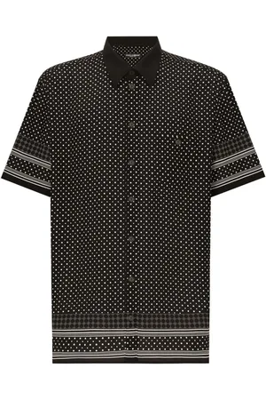 Dolce & Gabbana Seidenhemd mit Polka Dots