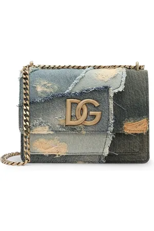 Dolce & Gabbana Jeans-Umhängetasche im Patchwork-Look