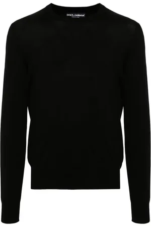 Dolce & Gabbana Seidenpullover mit Logo-Stickerei