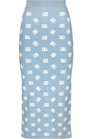 Dolce & Gabbana Gerader Rock mit Logo-Print