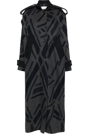 Litkovskaya Trenchcoat mit geometrischem Print