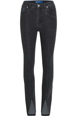 Karl Lagerfeld Skinny-Jeans mit hohem Bund