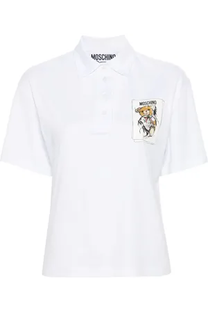 Moschino Poloshirt mit Teddy-Print