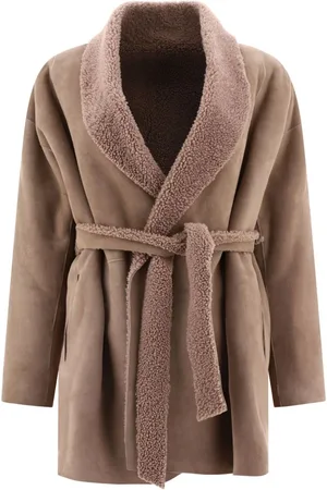SALVATORE SANTORO Lederjacke mit Shearling