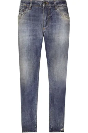 Dolce & Gabbana Tapered-Jeans in Distressed-Optik