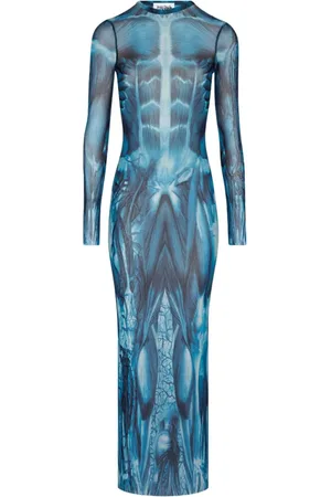 Jean Paul Gaultier Kleid mit Écorché-Print
