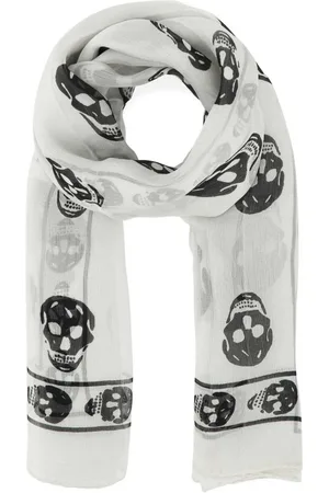 Alexander McQueen Schal mit Totenkopf