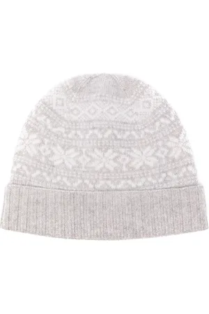 ELEVENTY Beanie in Fair-Isle-Intarsienstrick