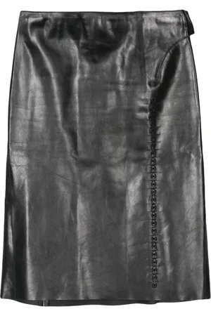 Gucci 2010 Midirock aus Leder