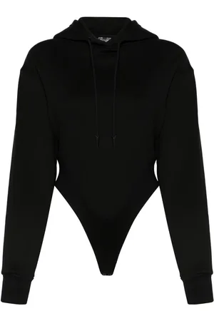 MUGLER Fleece-Body mit Kapuze