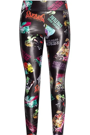 VERSACE Leggings mit abstraktem Muster