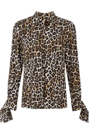 Elisabetta Franchi Georgette-Hemd mit Leoparden-Print