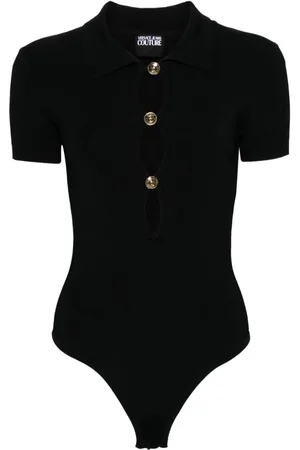 VERSACE Gestrickter Body mit Polokragen