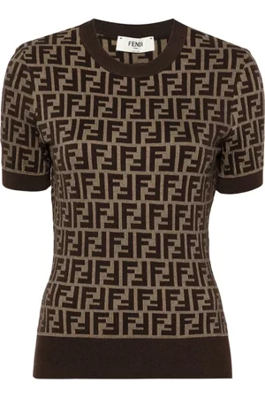 Fendi Gestricktes Top mit FF-Motiv