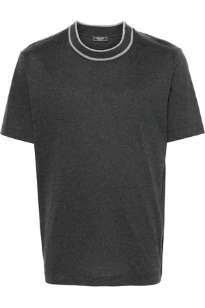 PESERICO SIGN T-Shirt mit Kontrastkragen