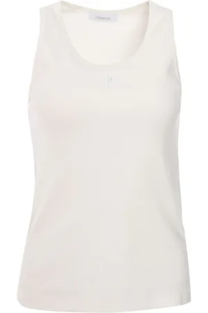 Paco rabanne Tanktop mit Logo-Stickerei