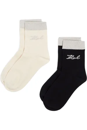 Karl Lagerfeld Signature Socken aus Lurex