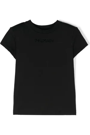 Balmain T-Shirt mit Logo-Applikation
