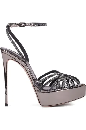 LE SILLA Divina Sandalen mit Kristallen 14mm