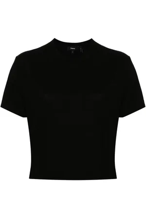 THEORY T-Shirt im Cropped-Design