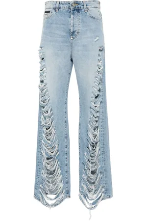Philipp Plein Hose im Distressed-Look