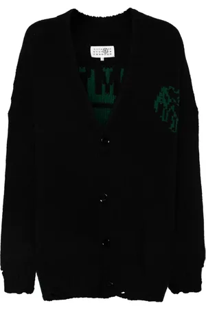Maison Margiela Cardigan mit Logo aus einer Naht