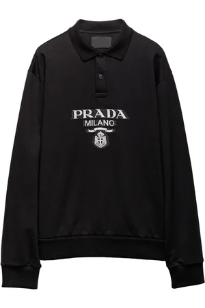 Prada Poloshirt mit Jacquard-Logo