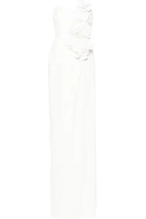 Ana Radu Maxikleid mit Blumenapplikation