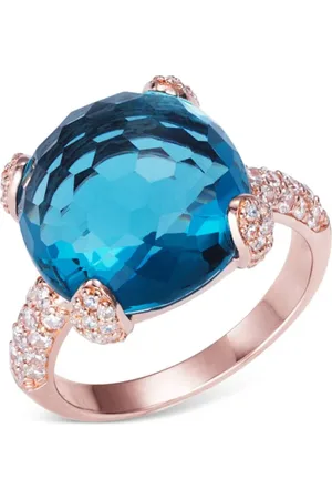 Anabela Chan Sugarloaf Ring aus 18kt Rotgold-Vermeil mit Topas