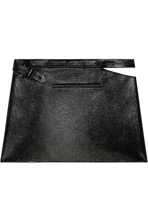 Courrèges Minirock in Vinyl-Optik