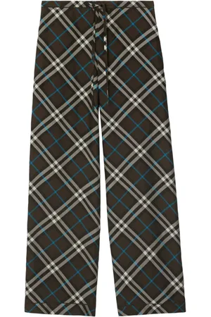 Burberry Seidenhose mit Karomuster