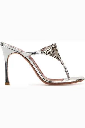 Amina Muaddi Cameron Mules mit Zehensteg 95mm