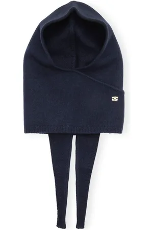 Ganni Balaklava mit Logo-Applikation