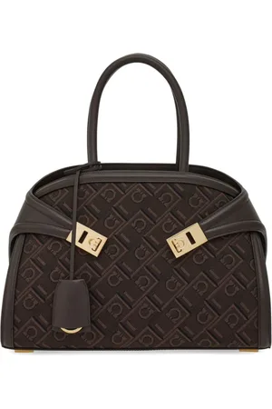 Salvatore Ferragamo Kleine Hug Handtasche aus Jacquard