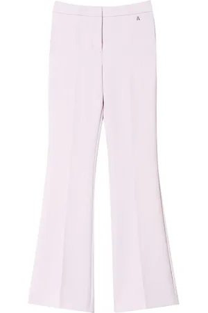 Twin-Set Ausgestellte Hose mit Cady-Textur